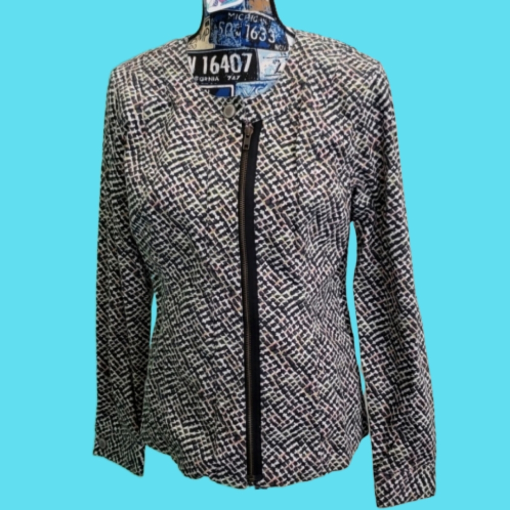 Cabi zippered CLIFFSIDE #5099 jacket multi color medium MWT